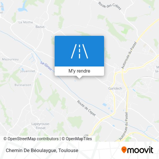 Chemin De Béoulaygue plan