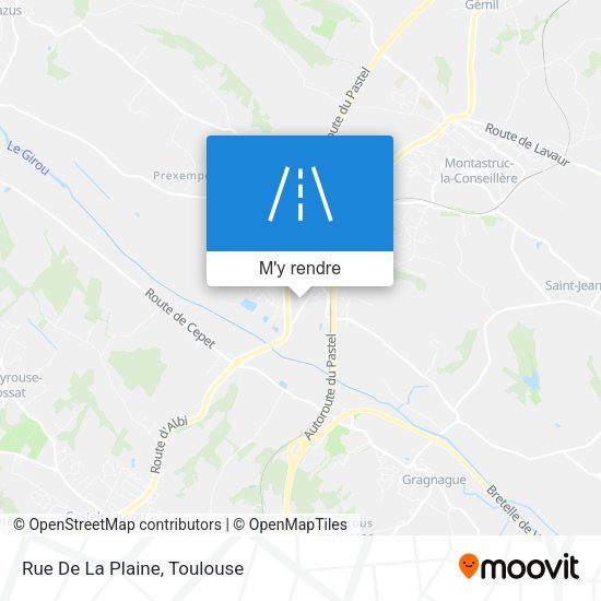 Rue De La Plaine plan