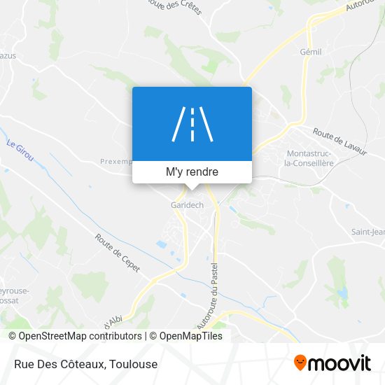 Rue Des Côteaux plan