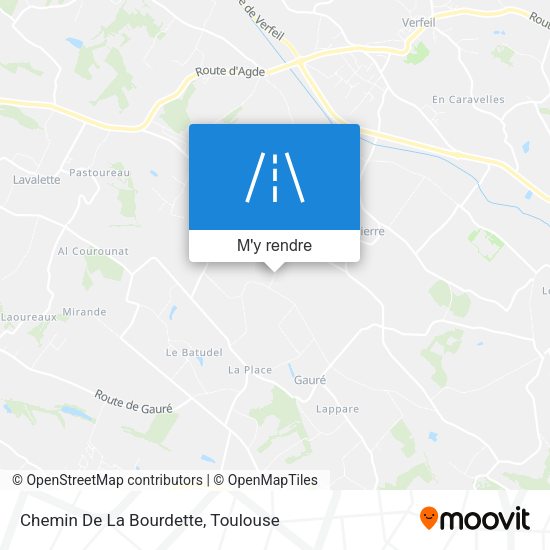 Chemin De La Bourdette plan