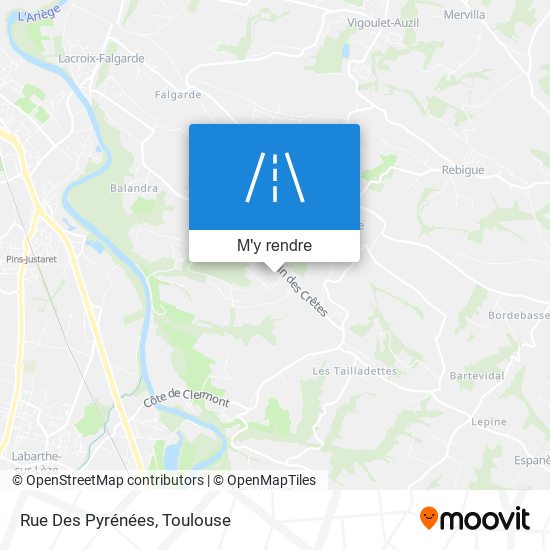 Rue Des Pyrénées plan