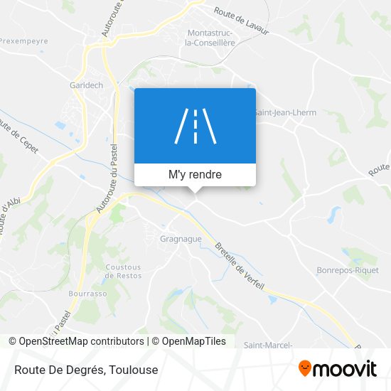 Route De Degrés plan