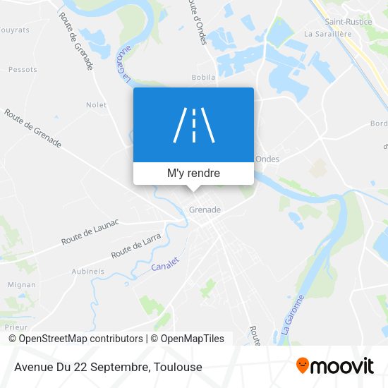 Avenue Du 22 Septembre plan