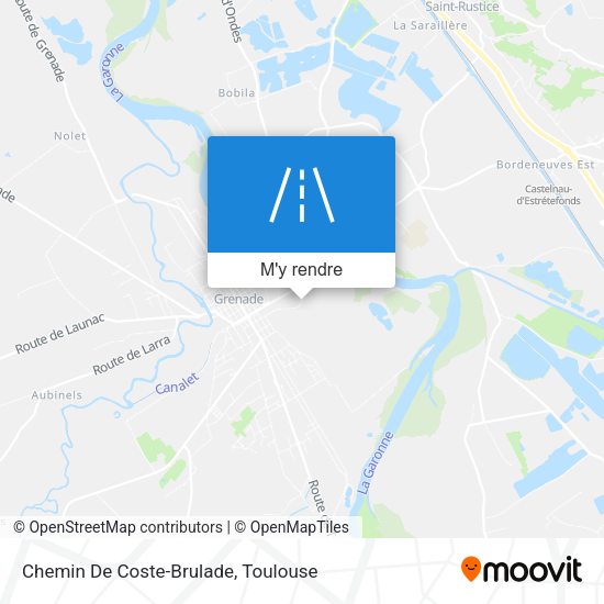 Chemin De Coste-Brulade plan