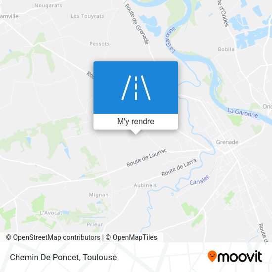 Chemin De Poncet plan