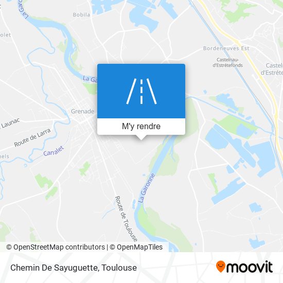 Chemin De Sayuguette plan