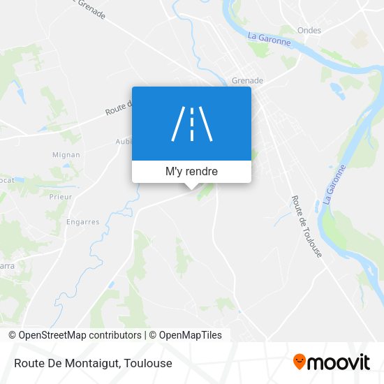 Route De Montaigut plan