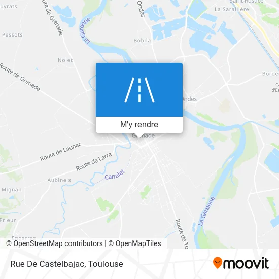 Rue De Castelbajac plan