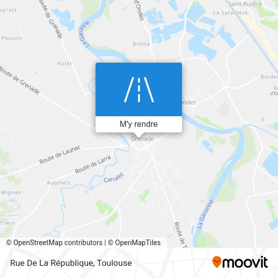 Rue De La République plan