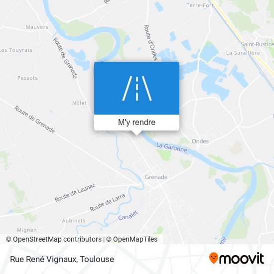 Rue René Vignaux plan
