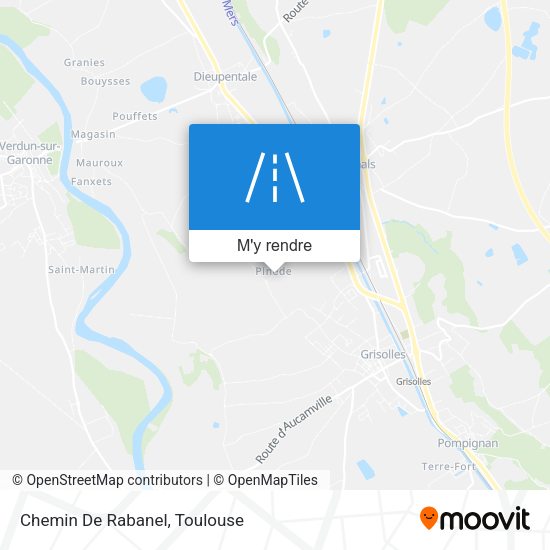 Chemin De Rabanel plan