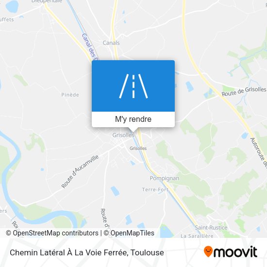 Chemin Latéral À La Voie Ferrée plan