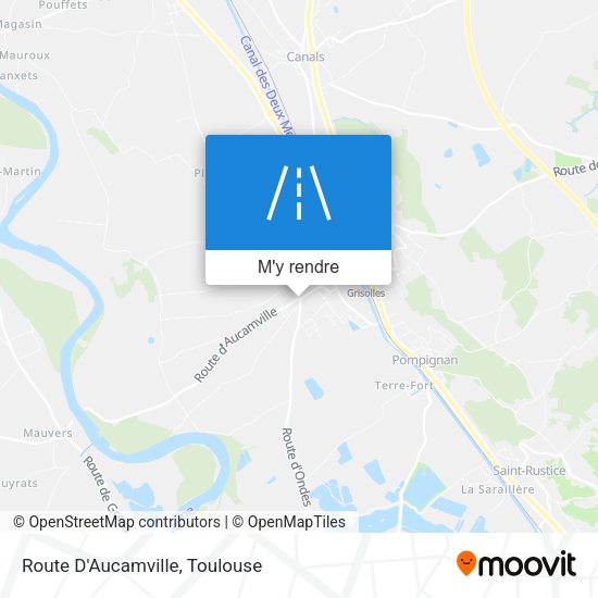 Route D'Aucamville plan