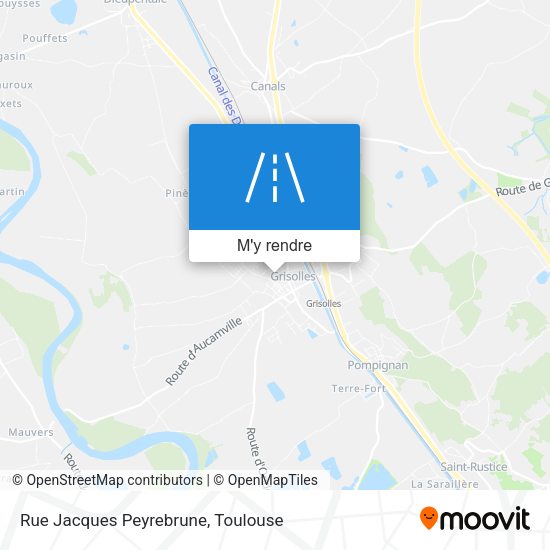 Rue Jacques Peyrebrune plan