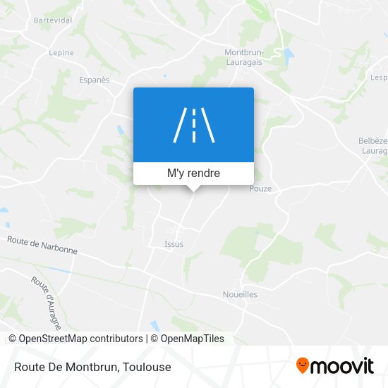 Route De Montbrun plan