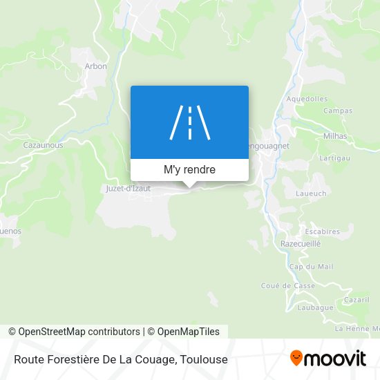 Route Forestière De La Couage plan