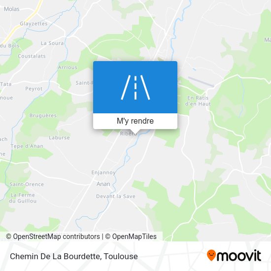 Chemin De La Bourdette plan