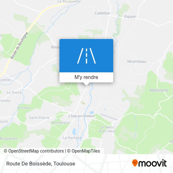 Route De Boissède plan