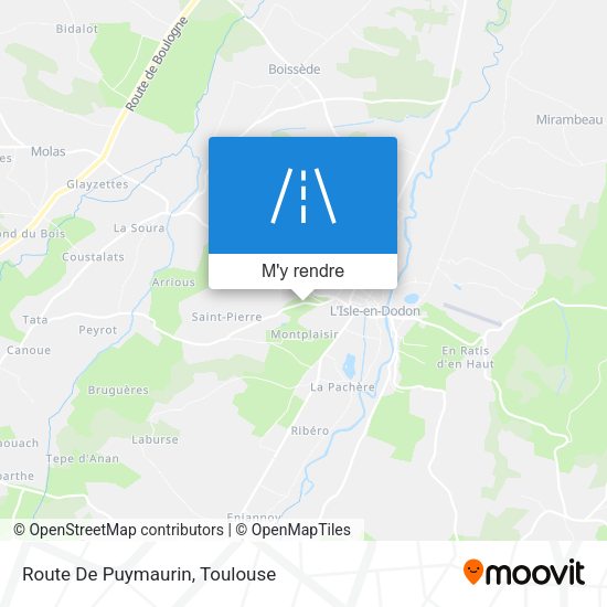 Route De Puymaurin plan