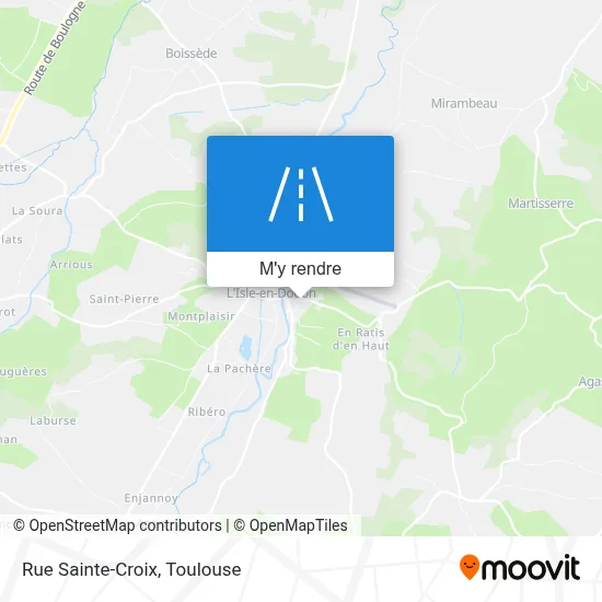 Rue Sainte-Croix plan