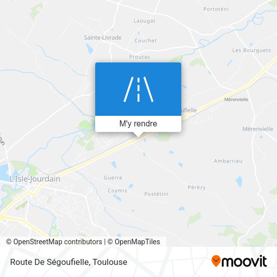 Route De Ségoufielle plan