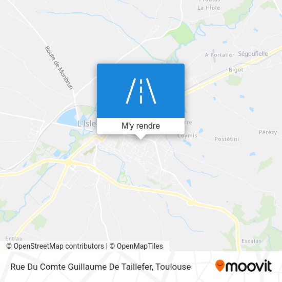Rue Du Comte Guillaume De Taillefer plan