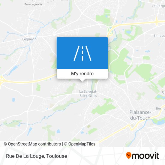 Rue De La Louge plan