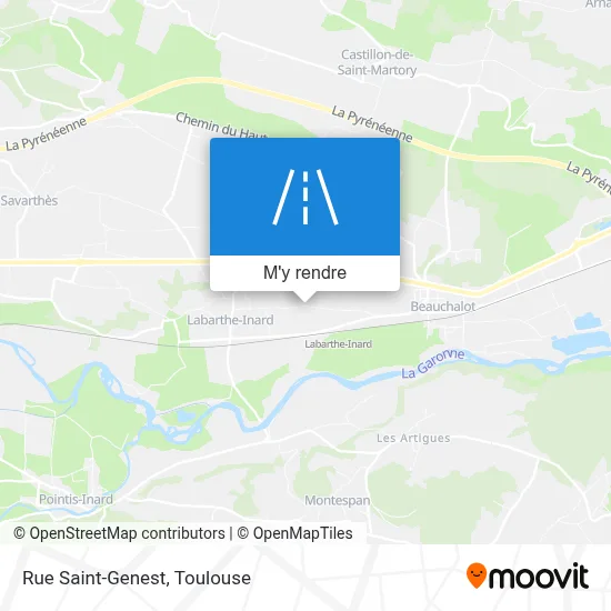 Rue Saint-Genest plan