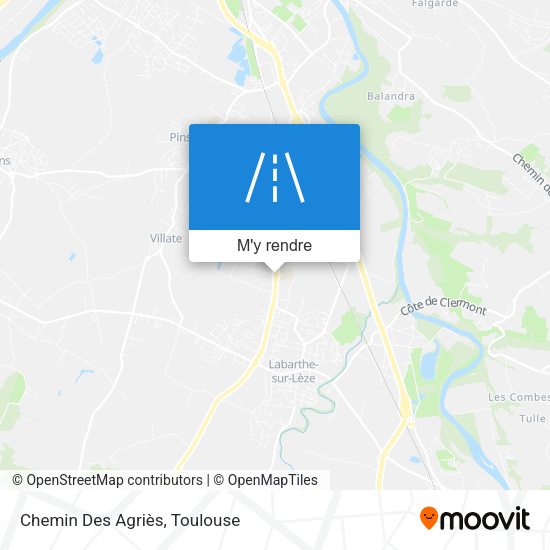 Chemin Des Agriès plan