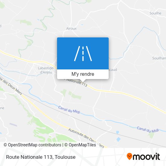 Route Nationale 113 plan