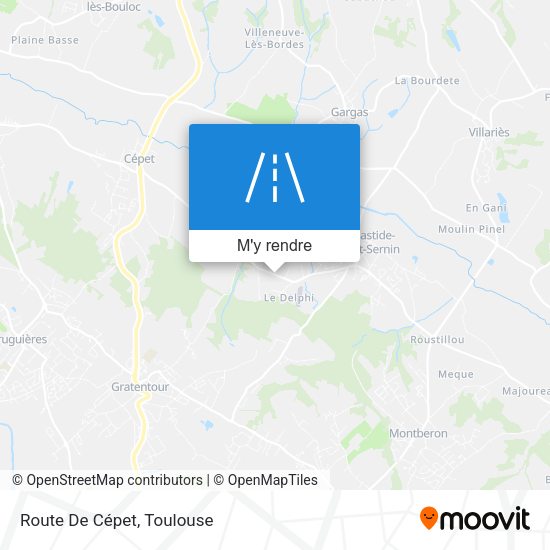Route De Cépet plan
