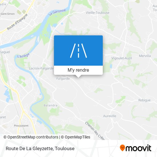 Route De La Gleyzette plan