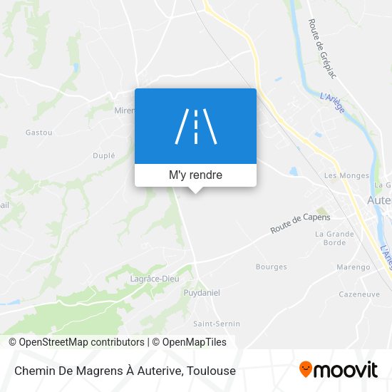 Chemin De Magrens À Auterive plan