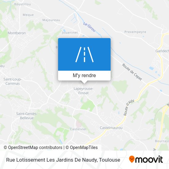 Rue Lotissement Les Jardins De Naudy plan