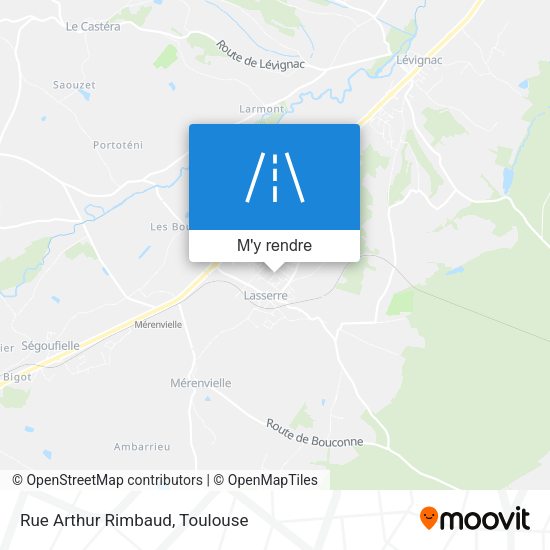 Rue Arthur Rimbaud plan