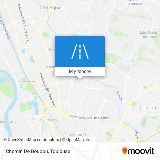 Chemin De Boudou plan