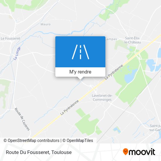 Route Du Fousseret plan