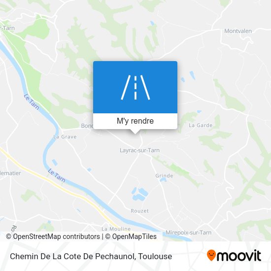 Chemin De La Cote De Pechaunol plan