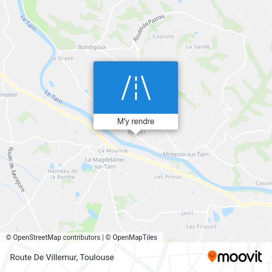 Route De Villemur plan