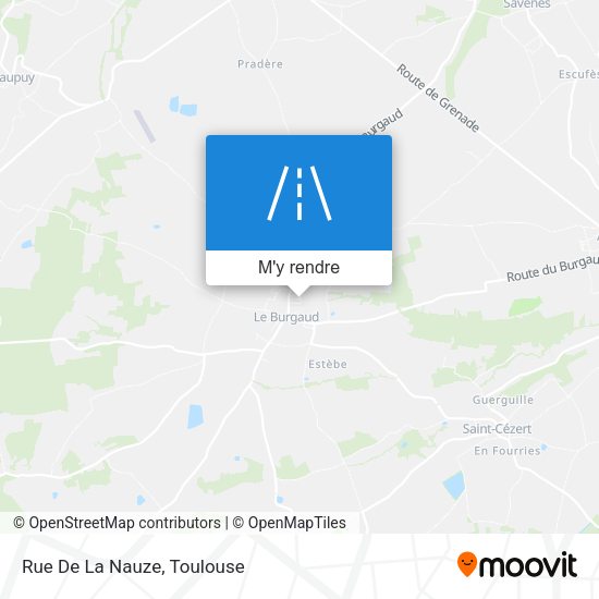 Rue De La Nauze plan