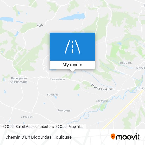 Chemin D'En Bigourdas plan