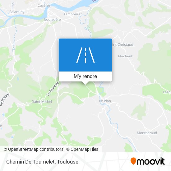 Chemin De Toumelet plan