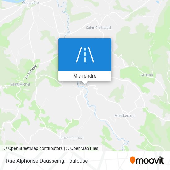 Rue Alphonse Dausseing plan