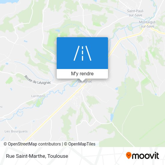 Rue Saint-Marthe plan