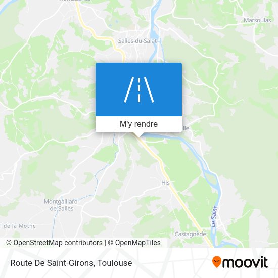 Route De Saint-Girons plan