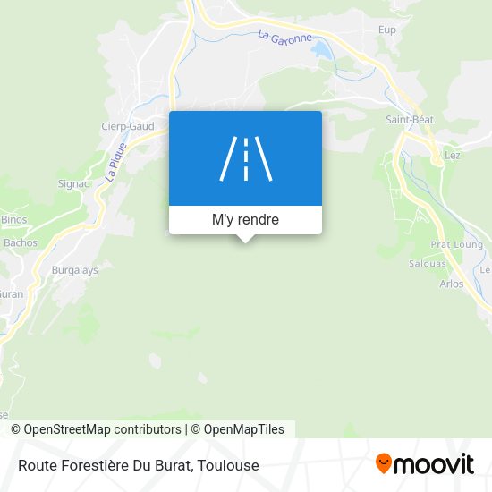 Route Forestière Du Burat plan
