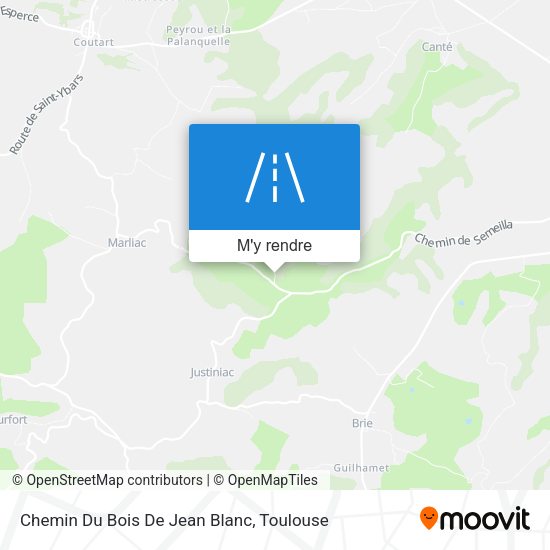 Chemin Du Bois De Jean Blanc plan