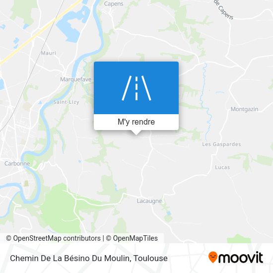Chemin De La Bésino Du Moulin plan