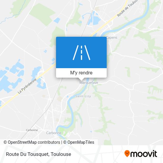 Route Du Tousquet plan