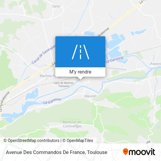 Avenue Des Commandos De France plan